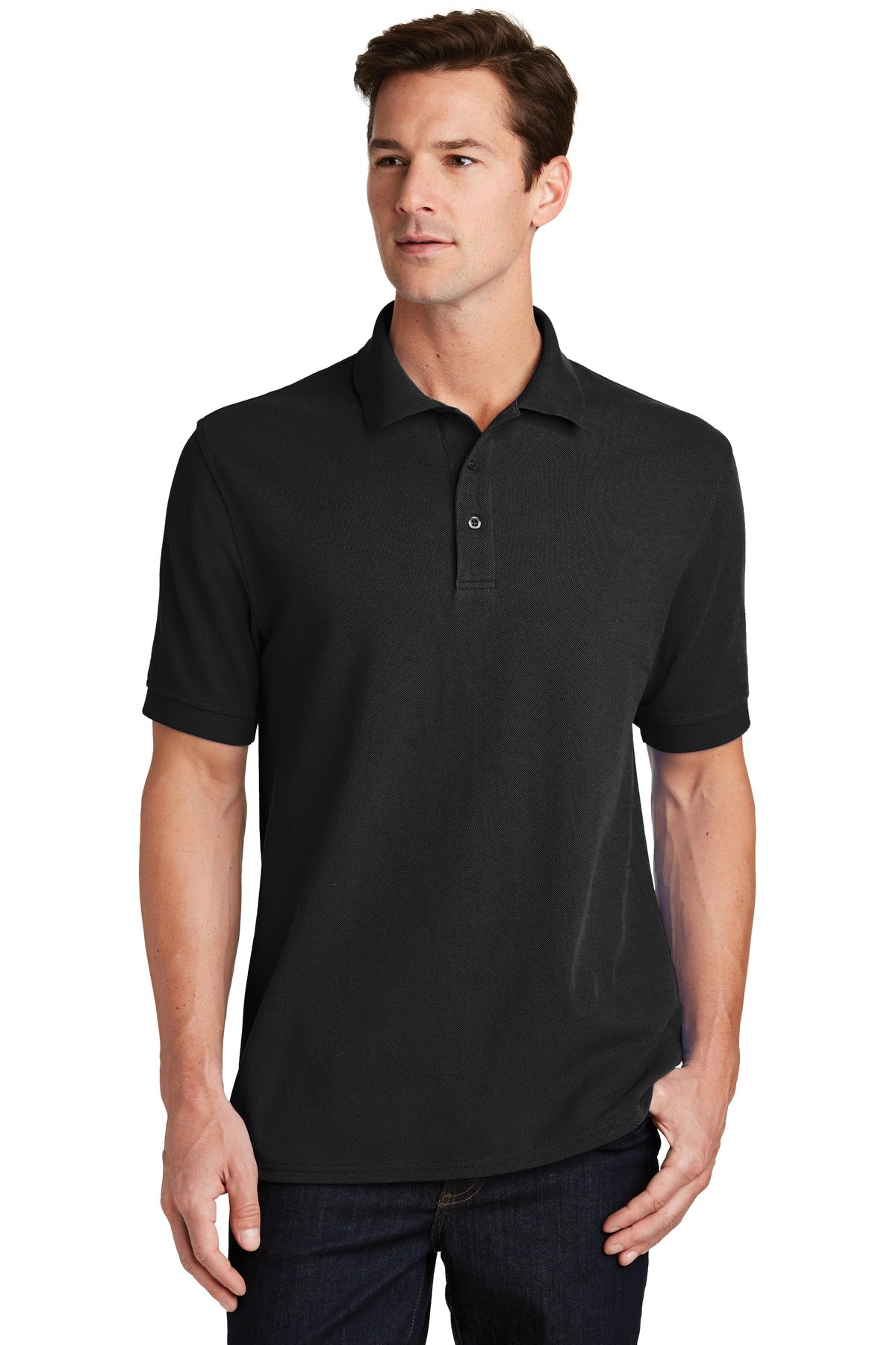 Port & Coâ„¢ Combed Ring Spun Pique Polo. KP1500