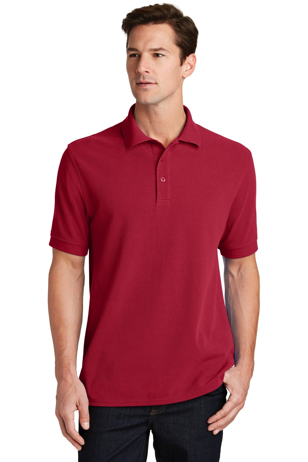 Port & Coâ„¢ Combed Ring Spun Pique Polo. KP1500