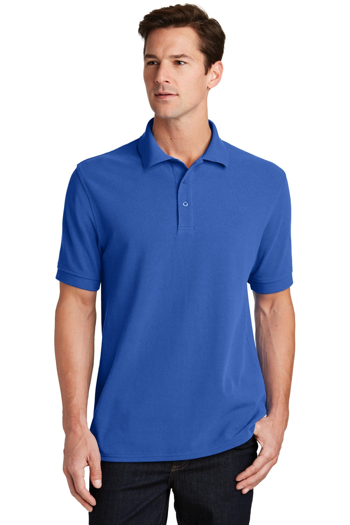 Port & Coâ„¢ Combed Ring Spun Pique Polo. KP1500