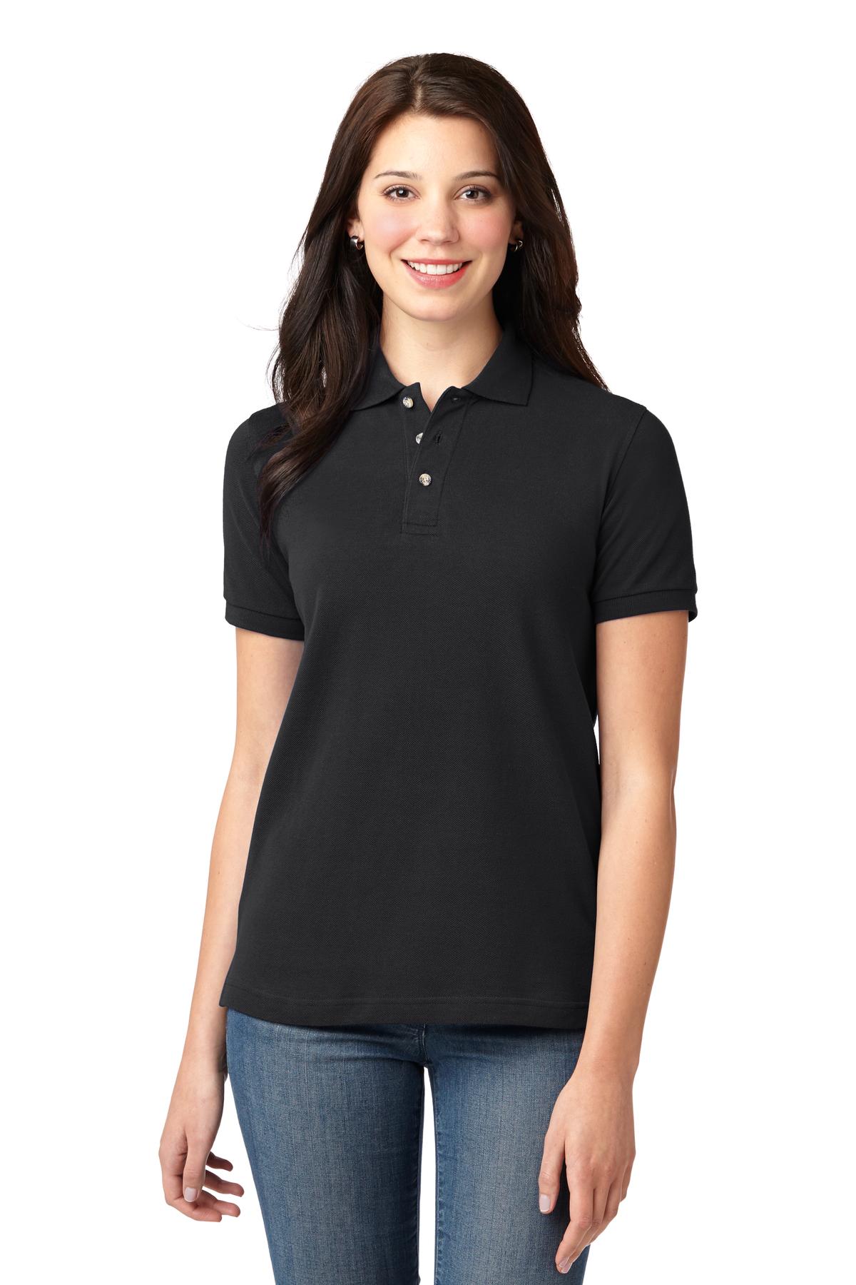 Port Authority® Women's Heavyweight Cotton Pique Polo. L420