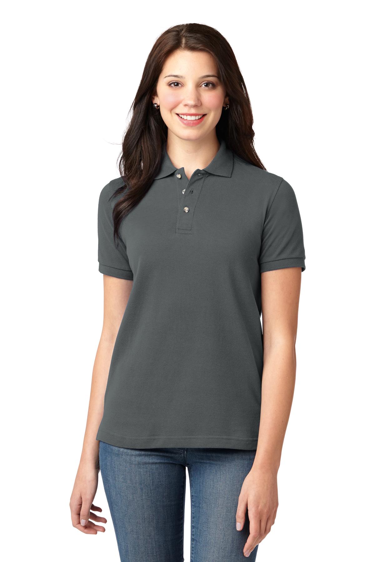 Port Authority® Women's Heavyweight Cotton Pique Polo. L420