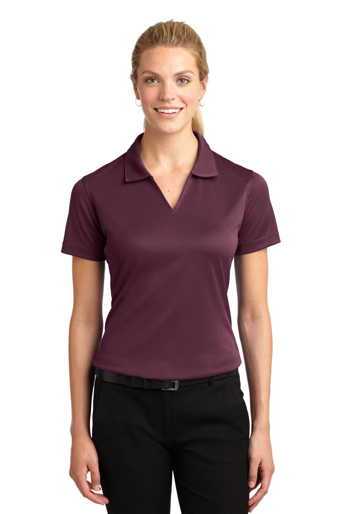 Sport-Tek® Women's Dri-Mesh® V-Neck Polo. L469