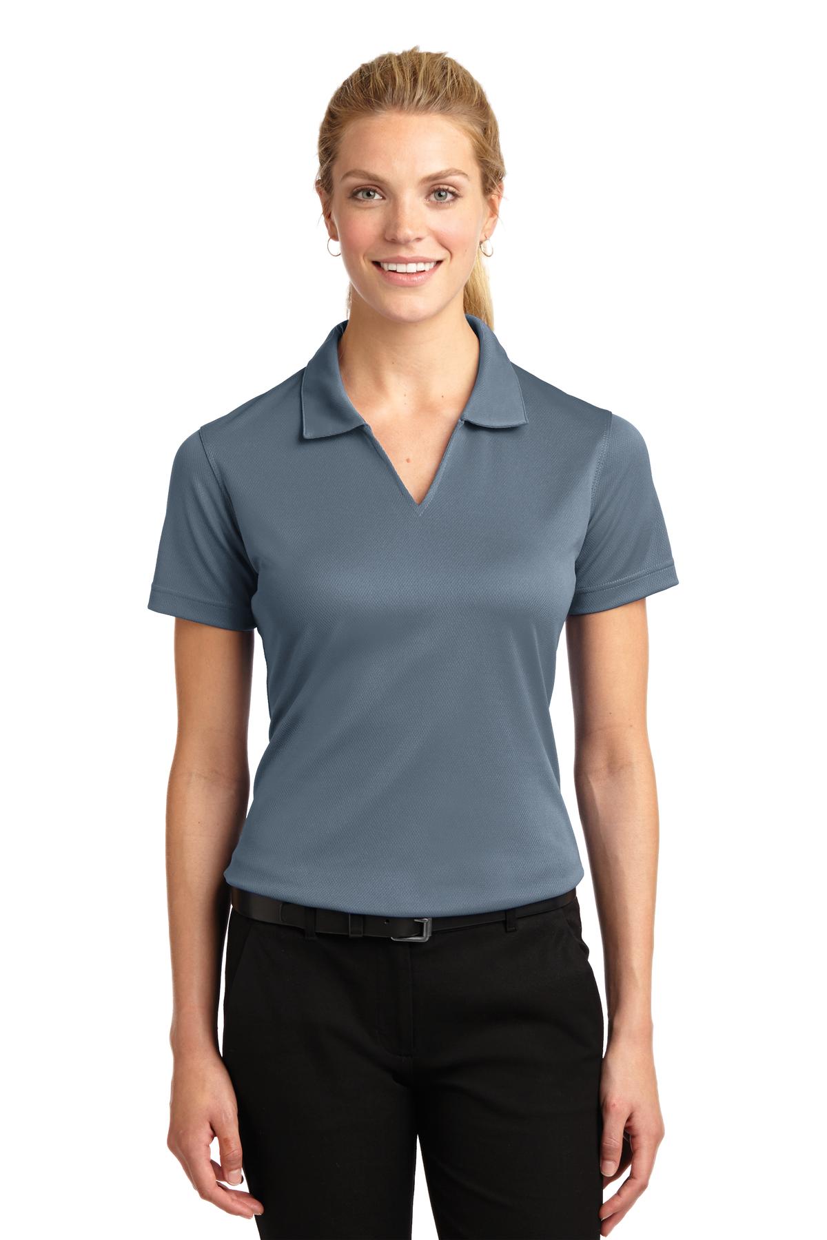 Sport-Tek® Women's Dri-Mesh® V-Neck Polo. L469