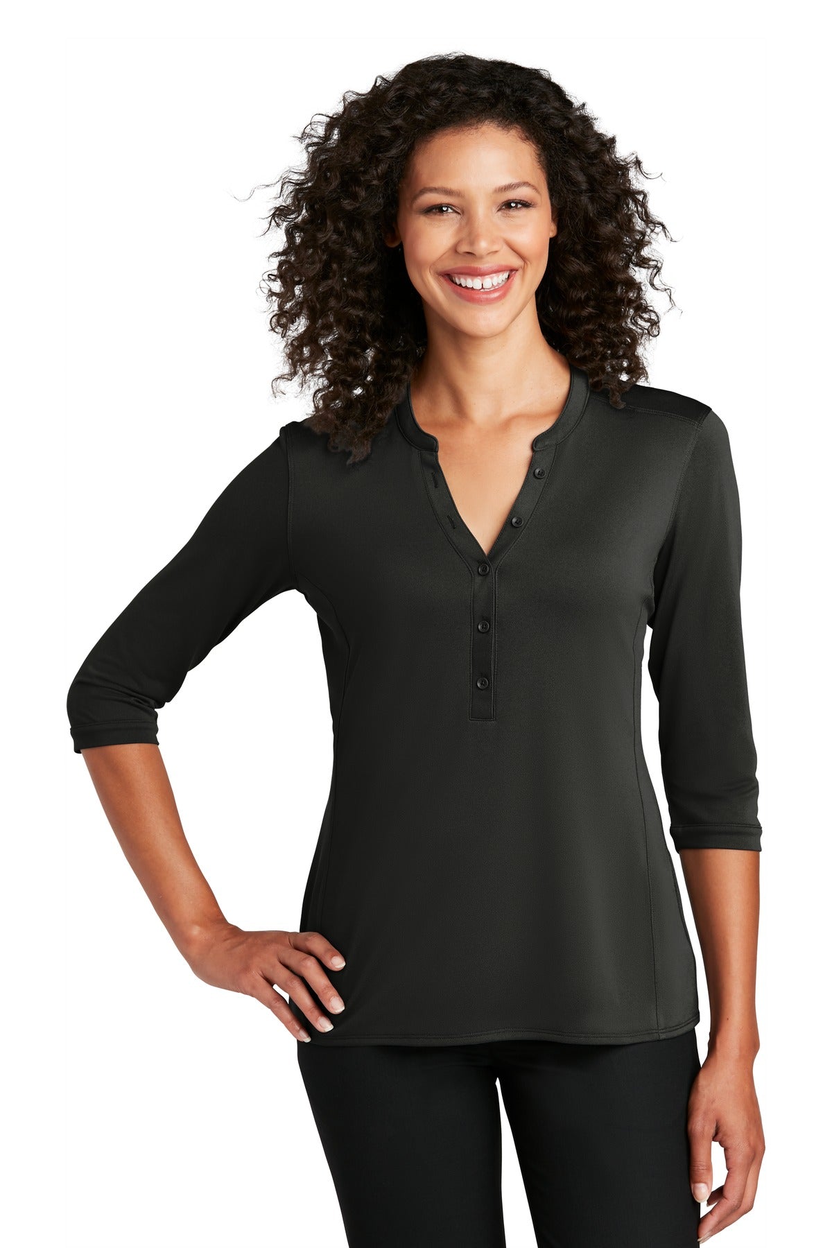 Port Authority ® Women's UV Choice Pique Henley LK750