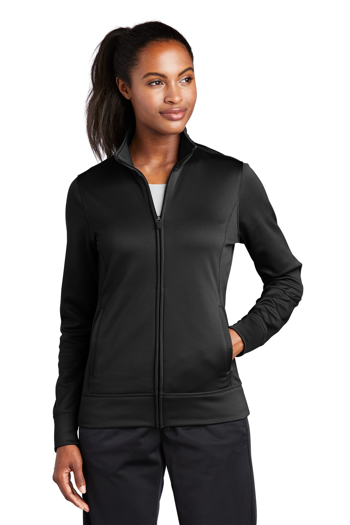Sport-Tek® Women's Sport-Wick® Fleece Full-Zip Jacket. LST241