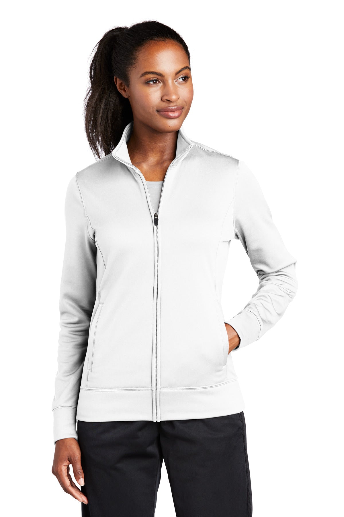Sport-Tek® Women's Sport-Wick® Fleece Full-Zip Jacket. LST241