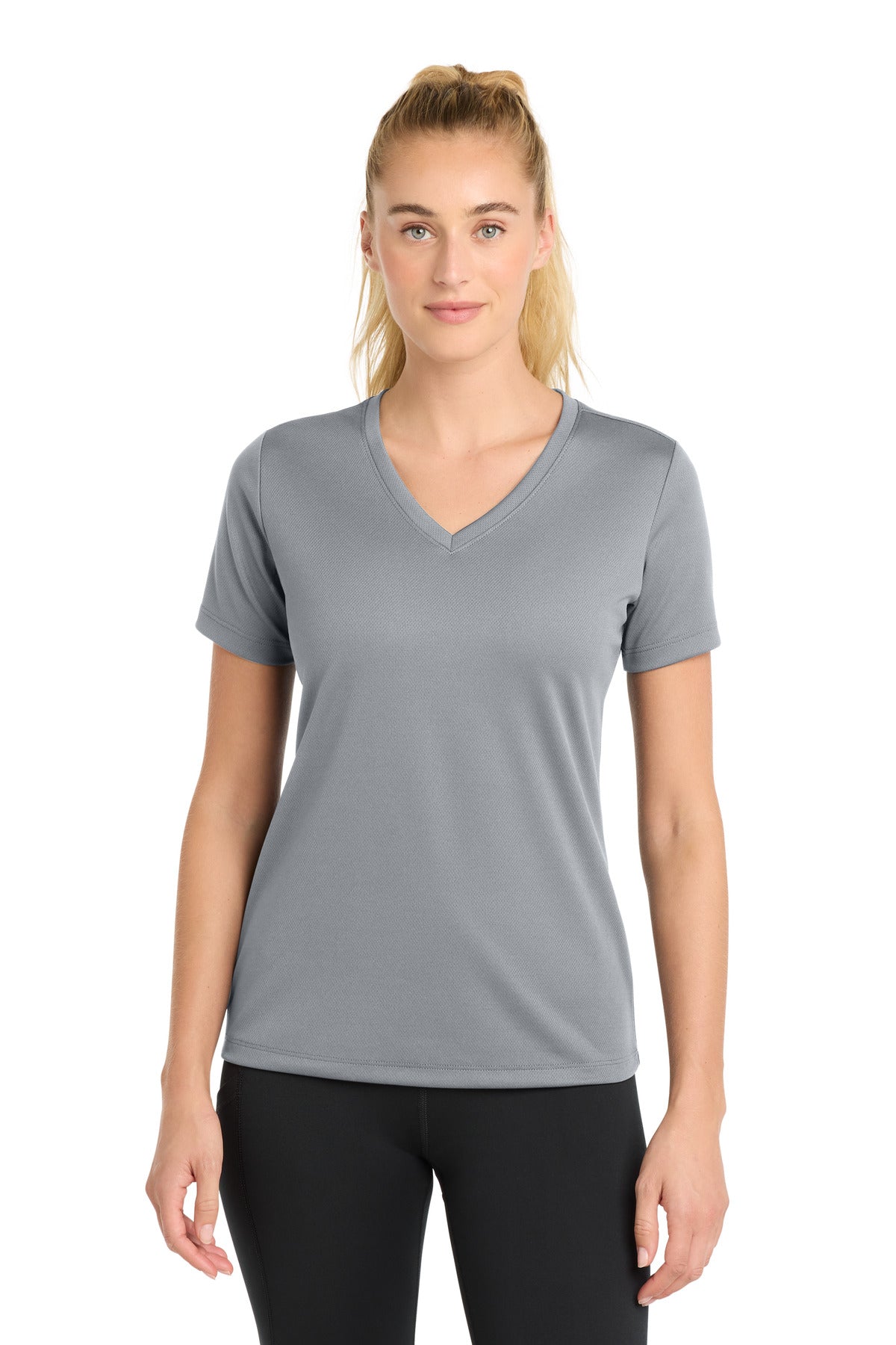 Sport-Tek® Women's PosiCharge® RacerMesh® V-Neck Tee. LST340