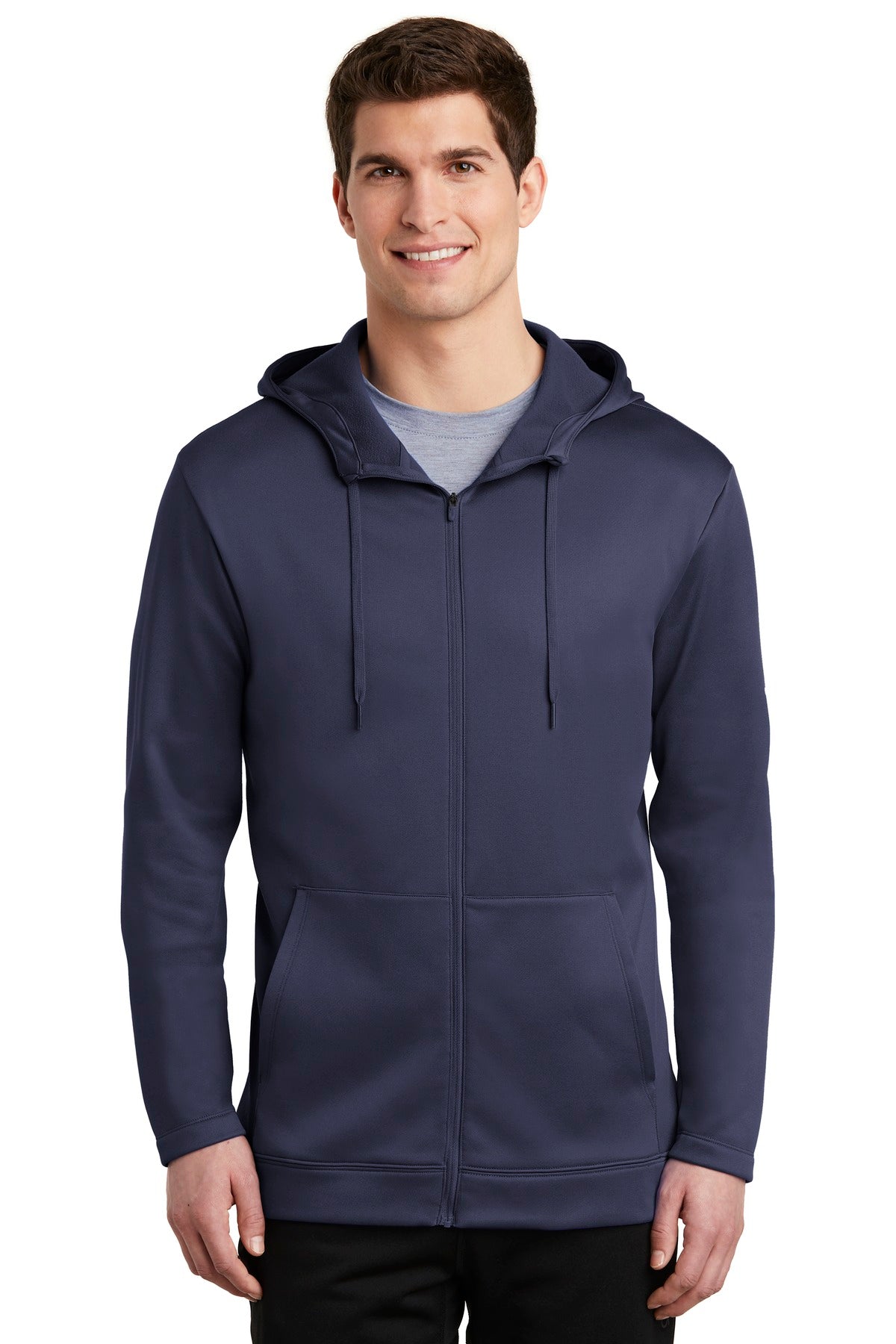 Sudadera con capucha Nike Therma-FIT de polar con cremallera completa. NKAH6259