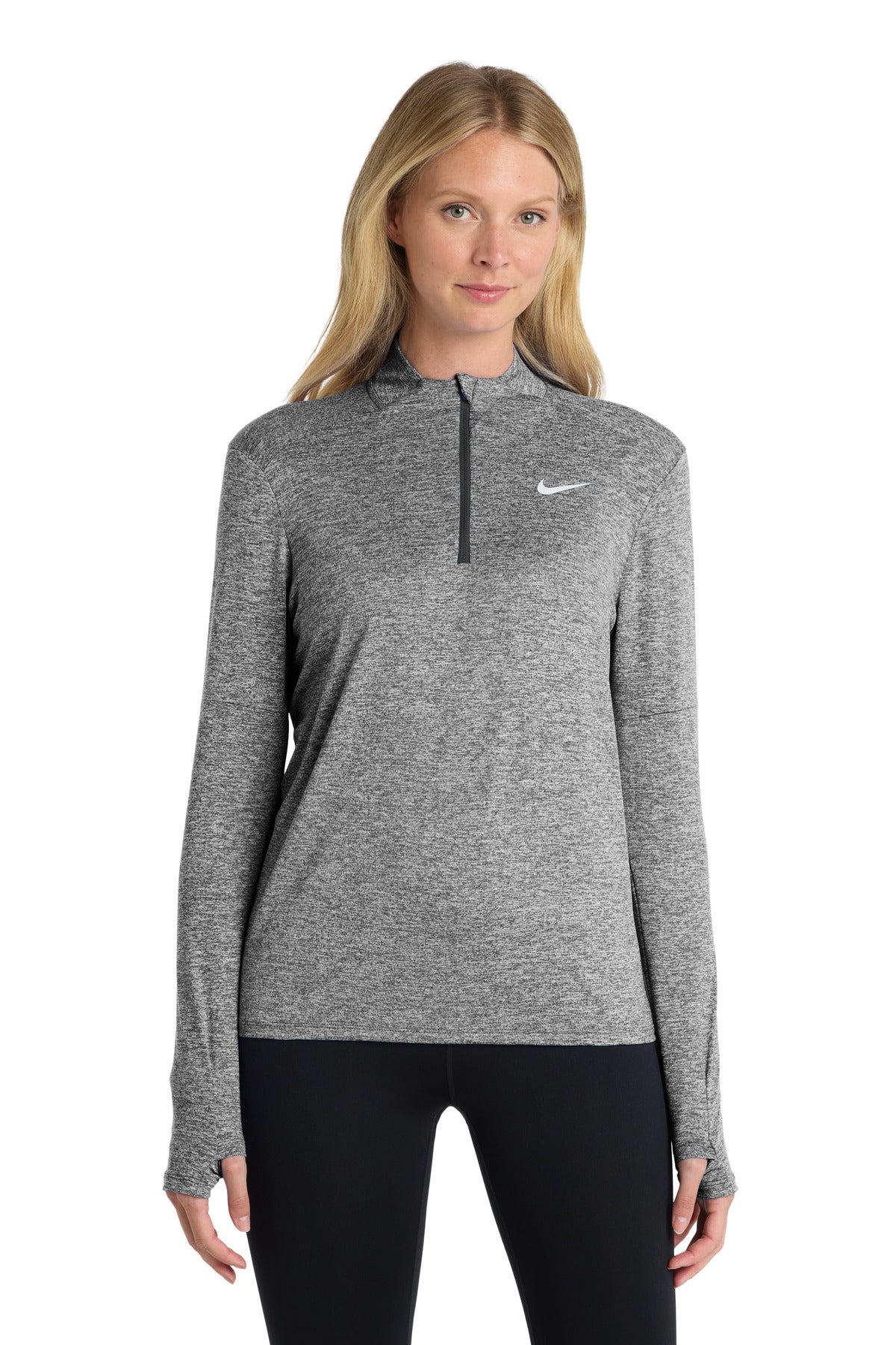 بلوزة Nike النسائية Dri-FIT Element بسحاب نصفي NKDH4951