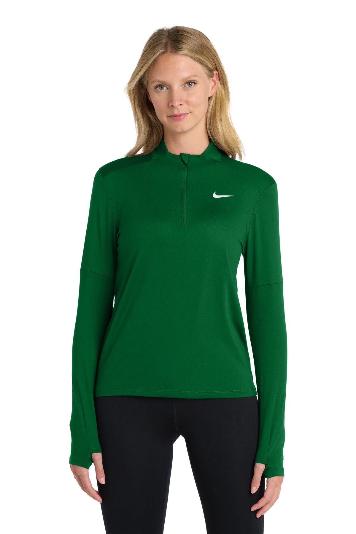 بلوزة Nike النسائية Dri-FIT Element بسحاب نصفي NKDH4951