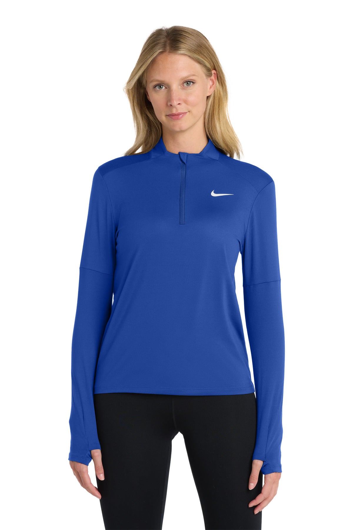 بلوزة Nike النسائية Dri-FIT Element بسحاب نصفي NKDH4951