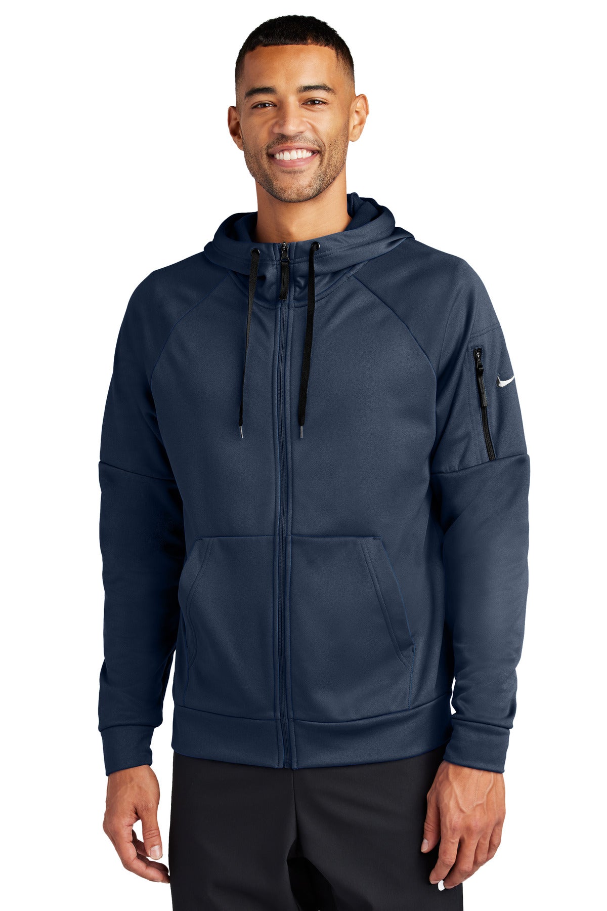 Sudadera con capucha Nike Therma-FIT de polar con bolsillo y cremallera completa NKFD9859