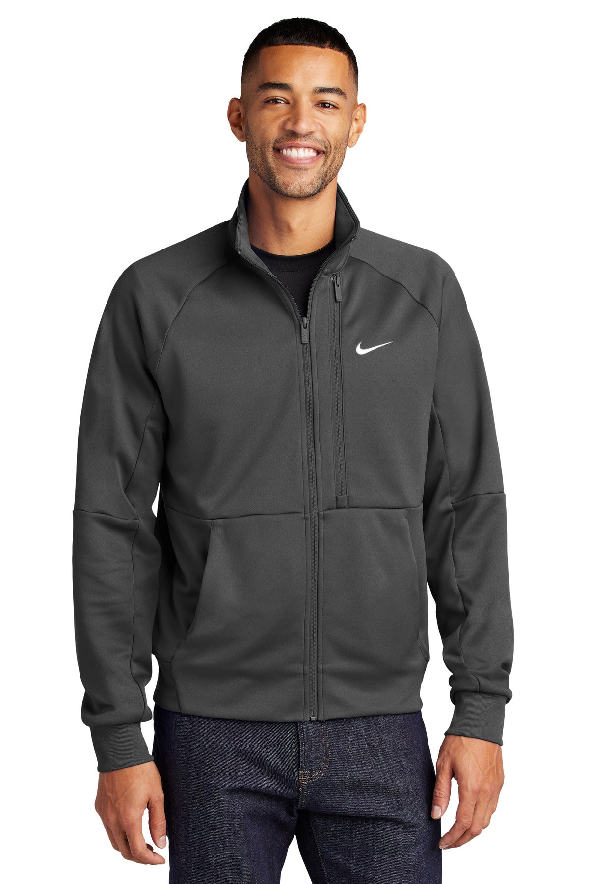 Chaqueta Nike con cremallera completa y logo en el pecho NKFD9891
