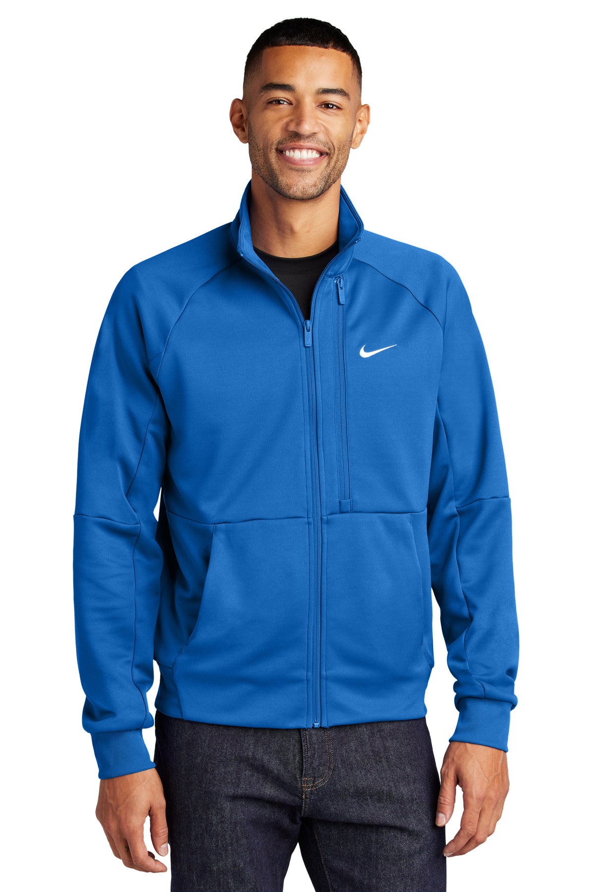 Chaqueta Nike con cremallera completa y logo en el pecho NKFD9891