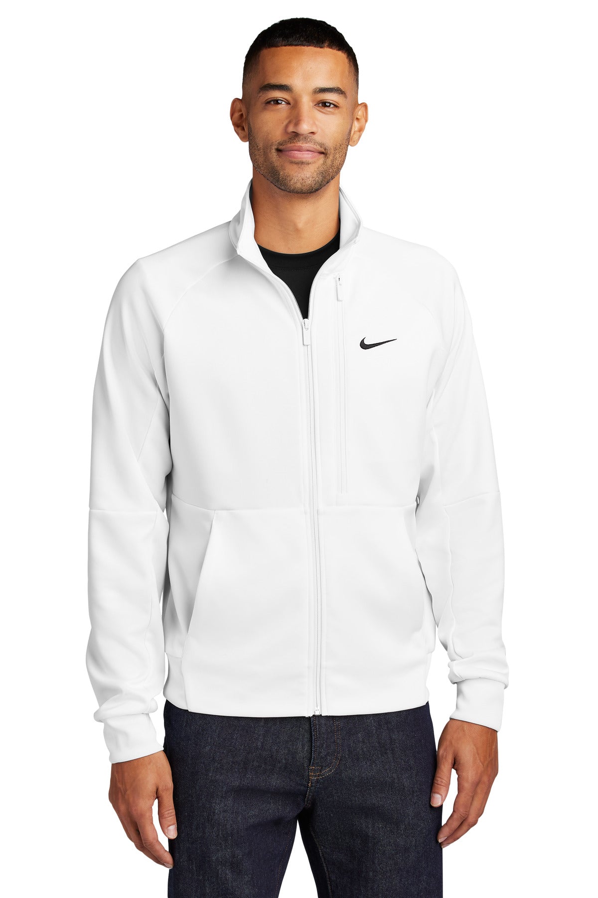 Chaqueta Nike con cremallera completa y logo en el pecho NKFD9891