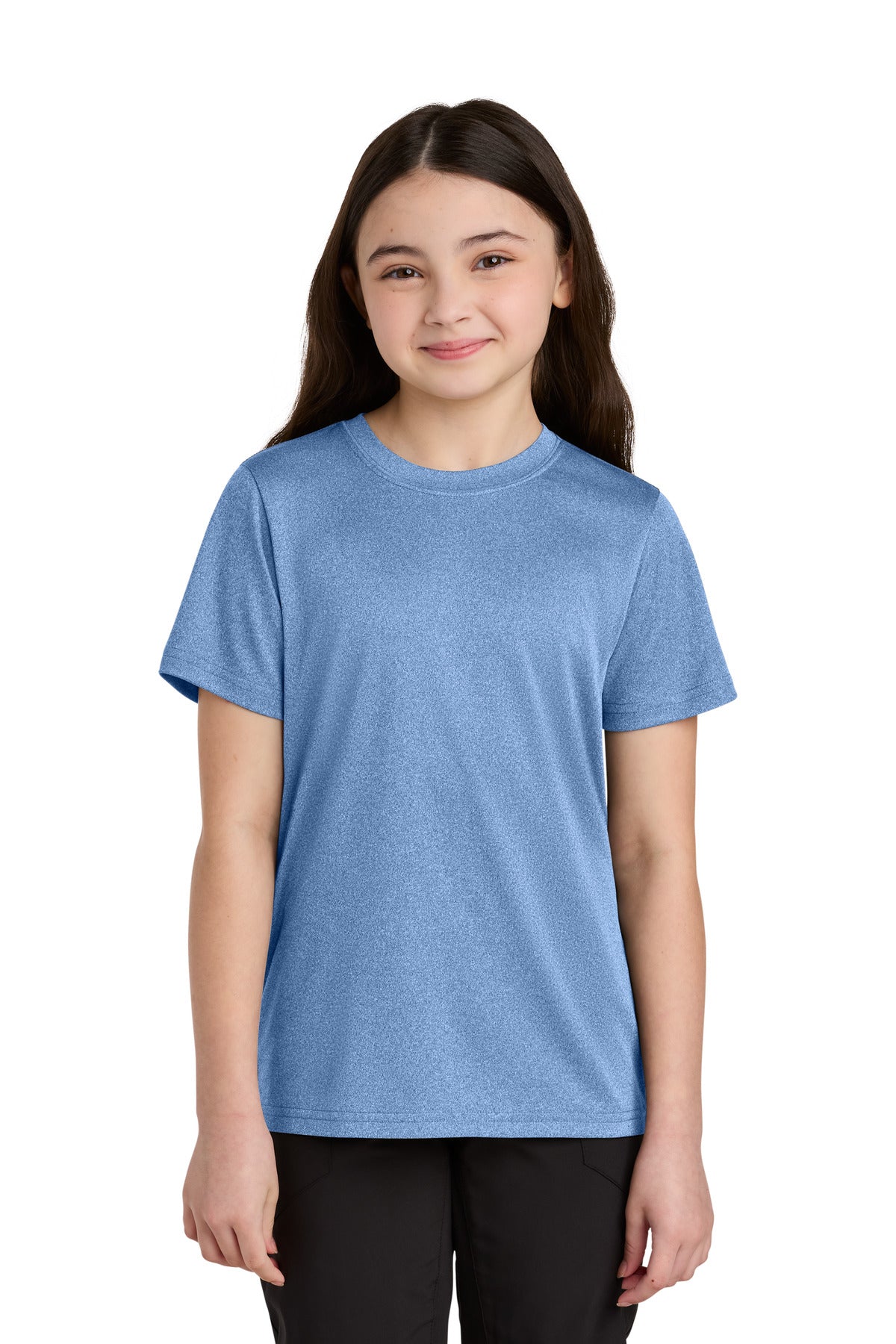 Port & Coâ„¢ Youth Heather Performance Tee PC390Y