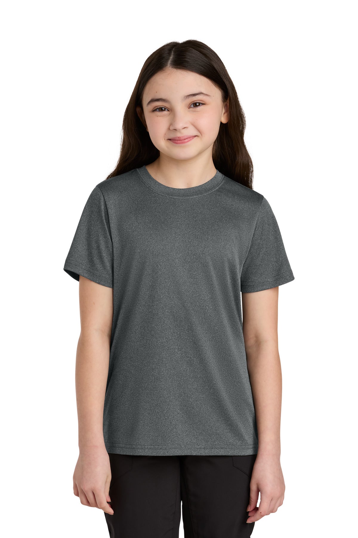 Port & Coâ„¢ Youth Heather Performance Tee PC390Y