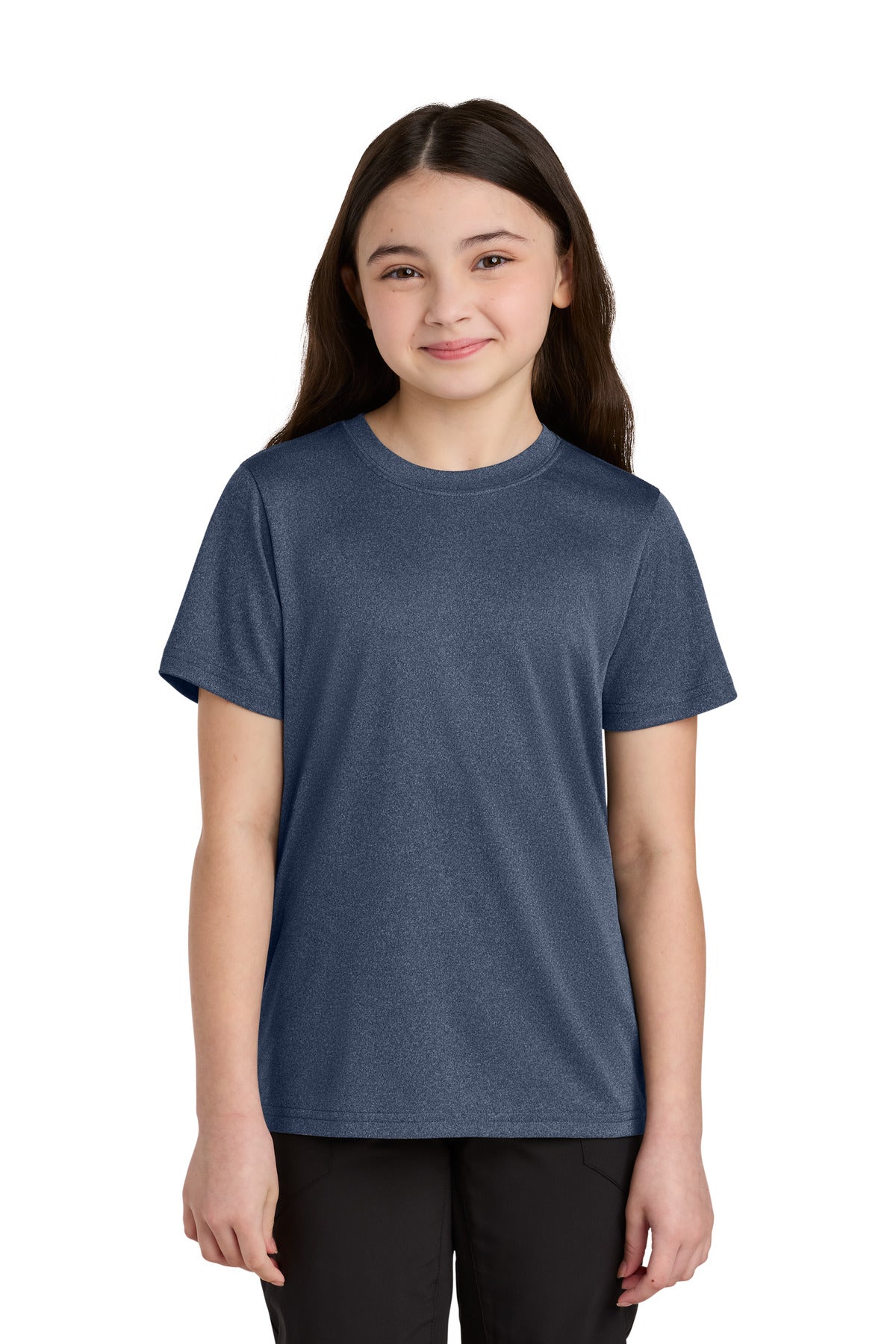 Port & Coâ„¢ Youth Heather Performance Tee PC390Y