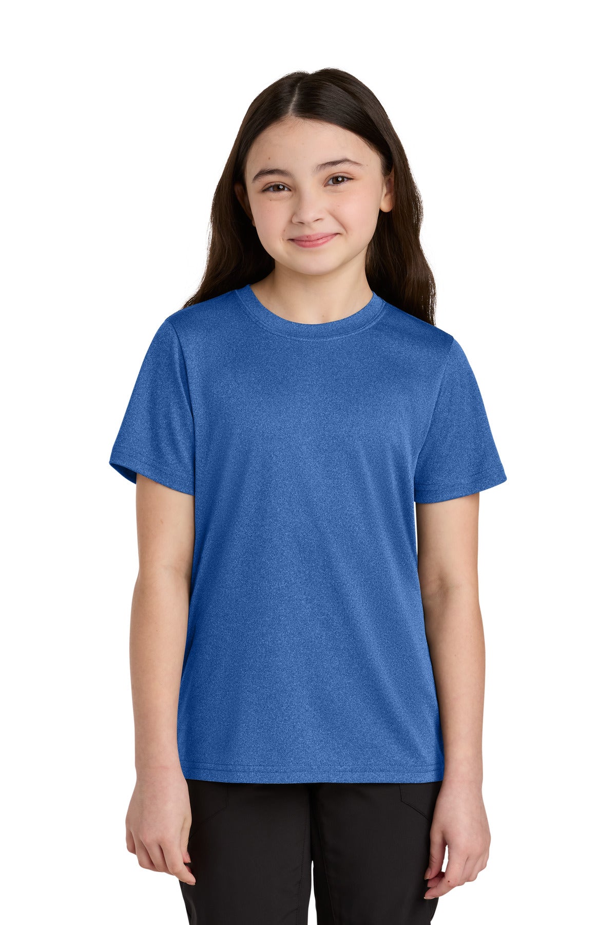 Port & Coâ„¢ Youth Heather Performance Tee PC390Y