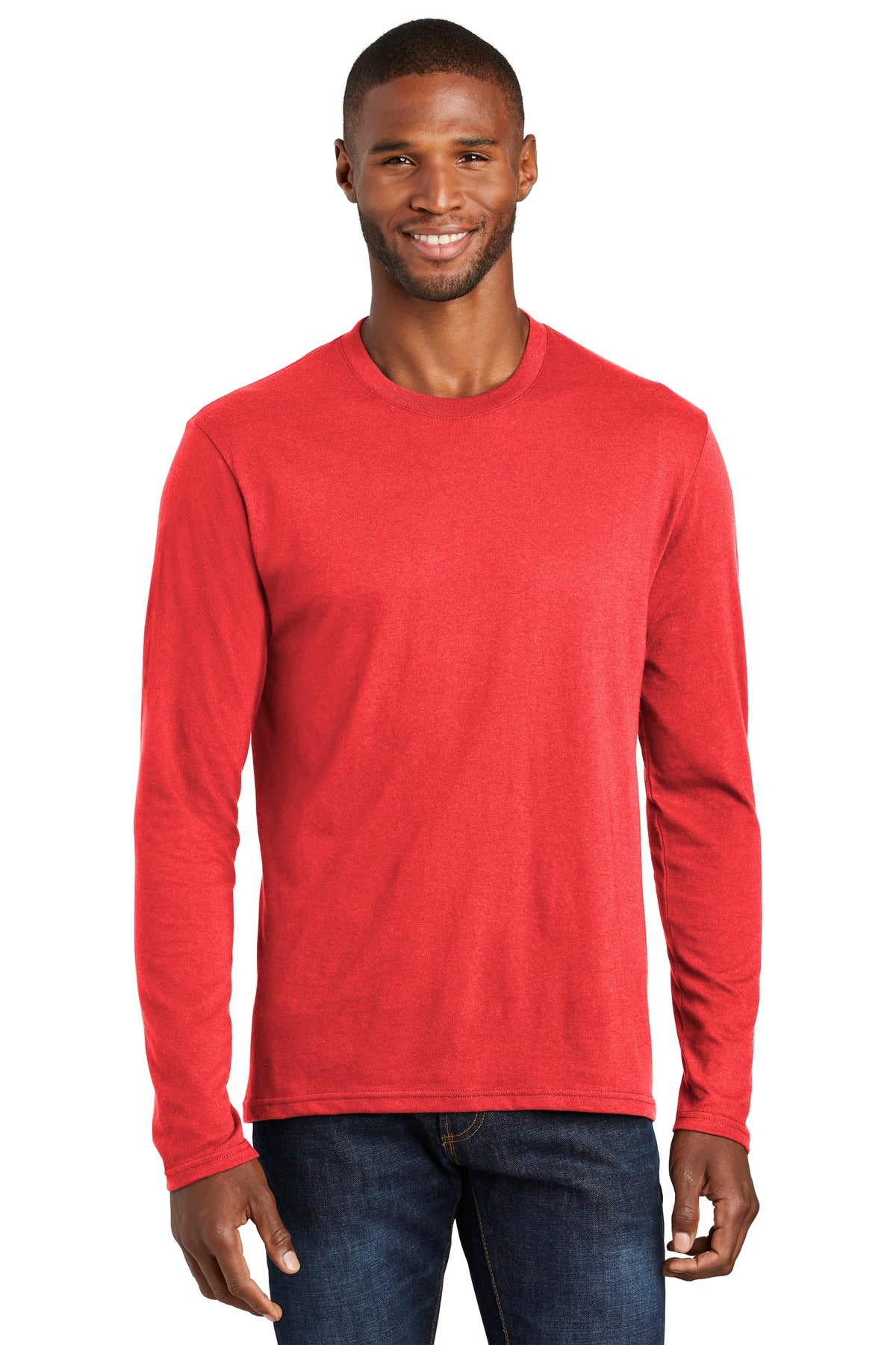 Port & Coâ„¢ Long Sleeve Fan Favorite â„¢ Blend Tee. PC455LS