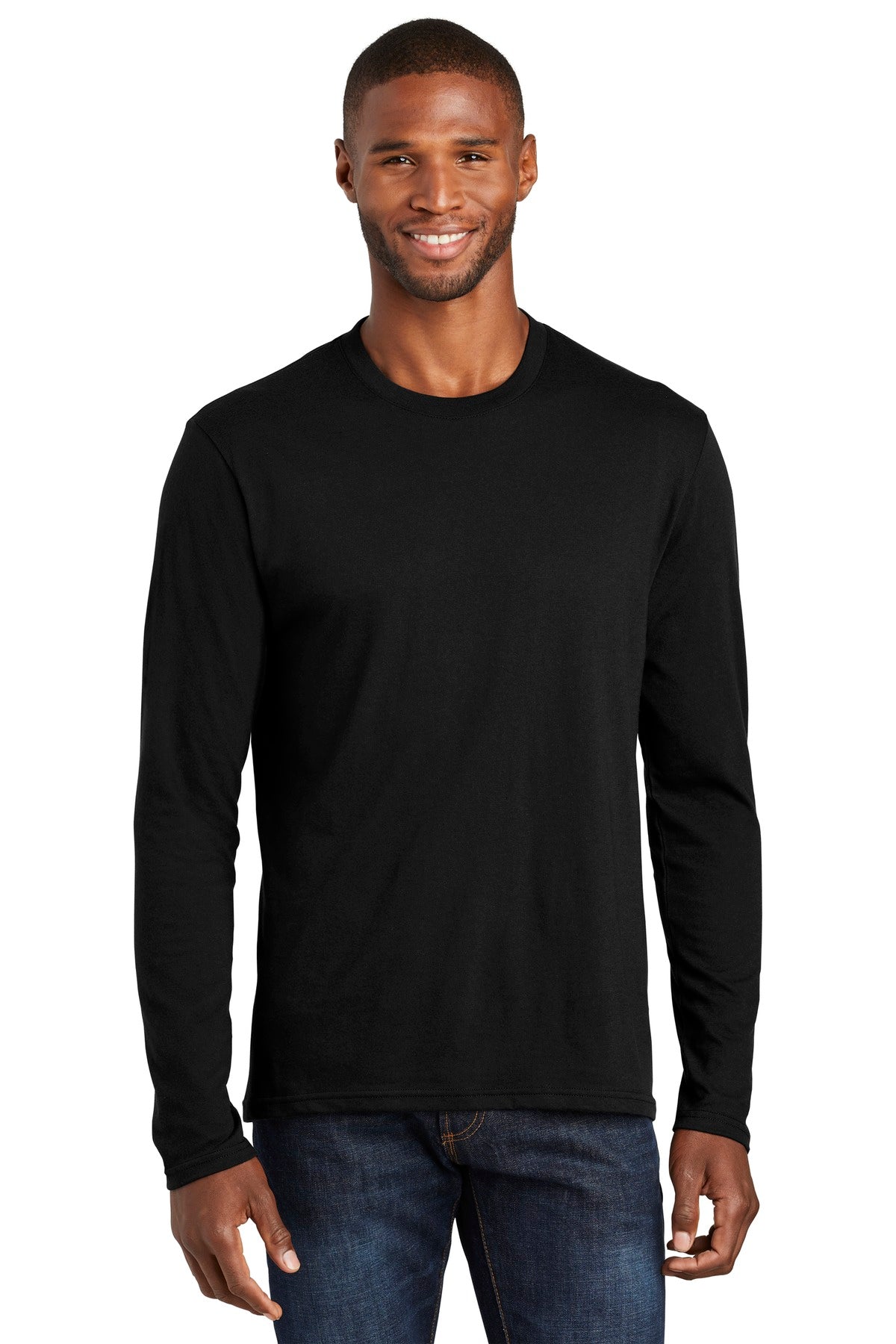 Port & Coâ„¢ Long Sleeve Fan Favorite â„¢ Blend Tee. PC455LS