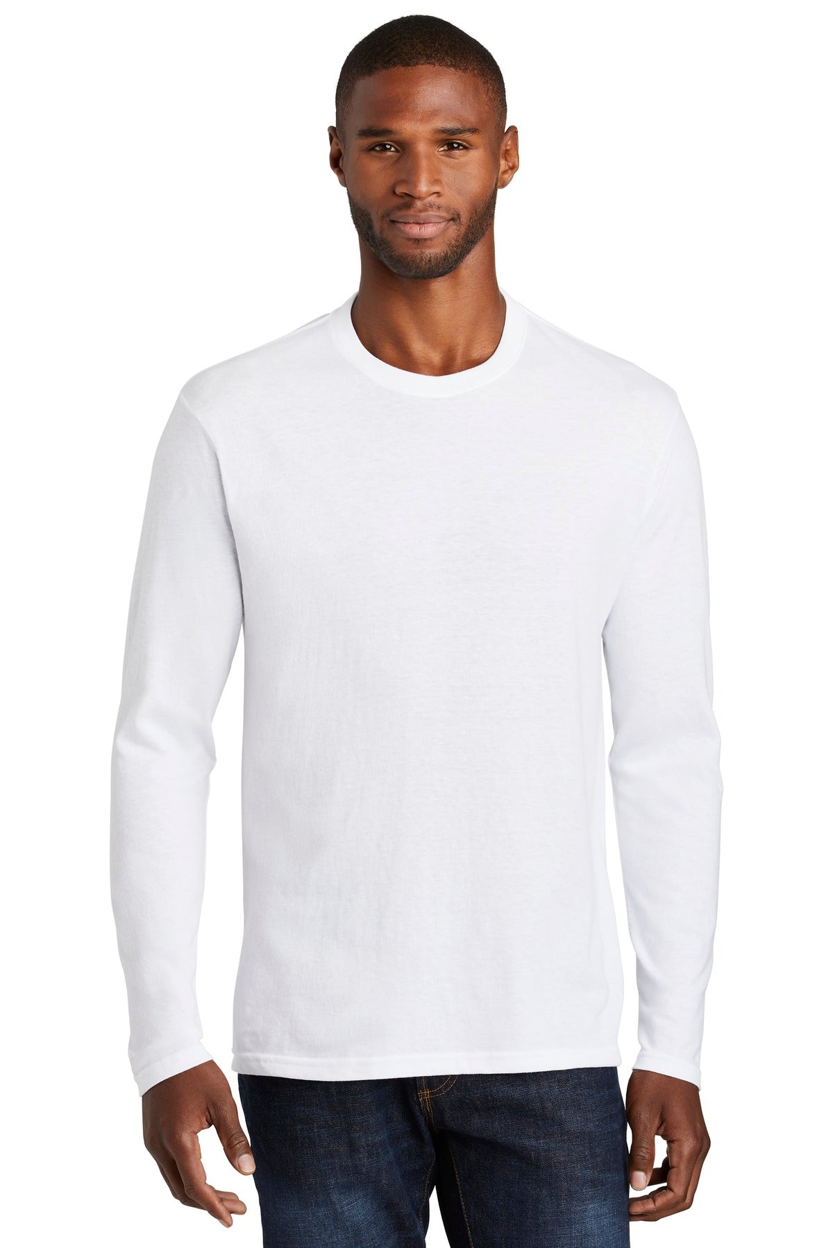 Port & Coâ„¢ Long Sleeve Fan Favorite â„¢ Blend Tee. PC455LS