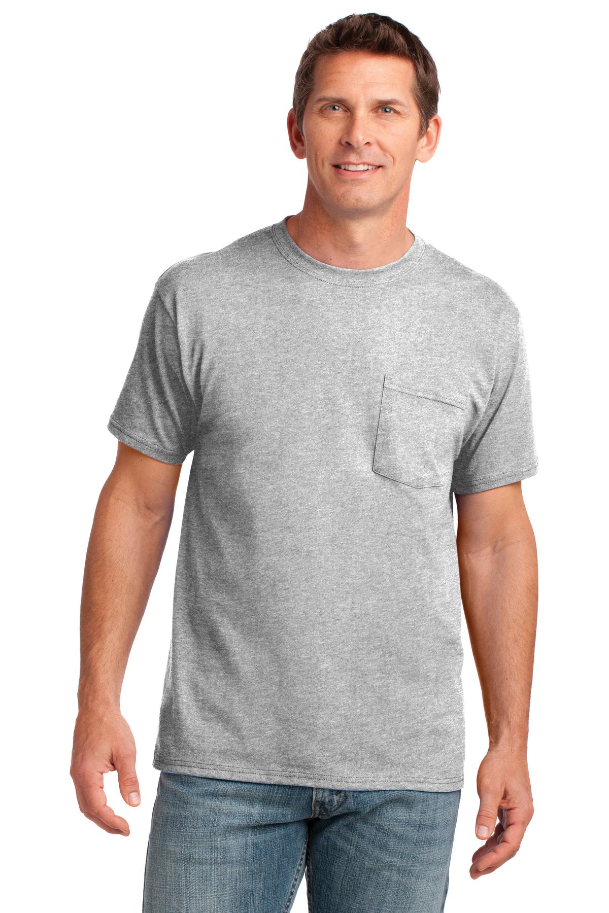 Port & Coâ„¢ Core Cotton Pocket Tee. PC54P
