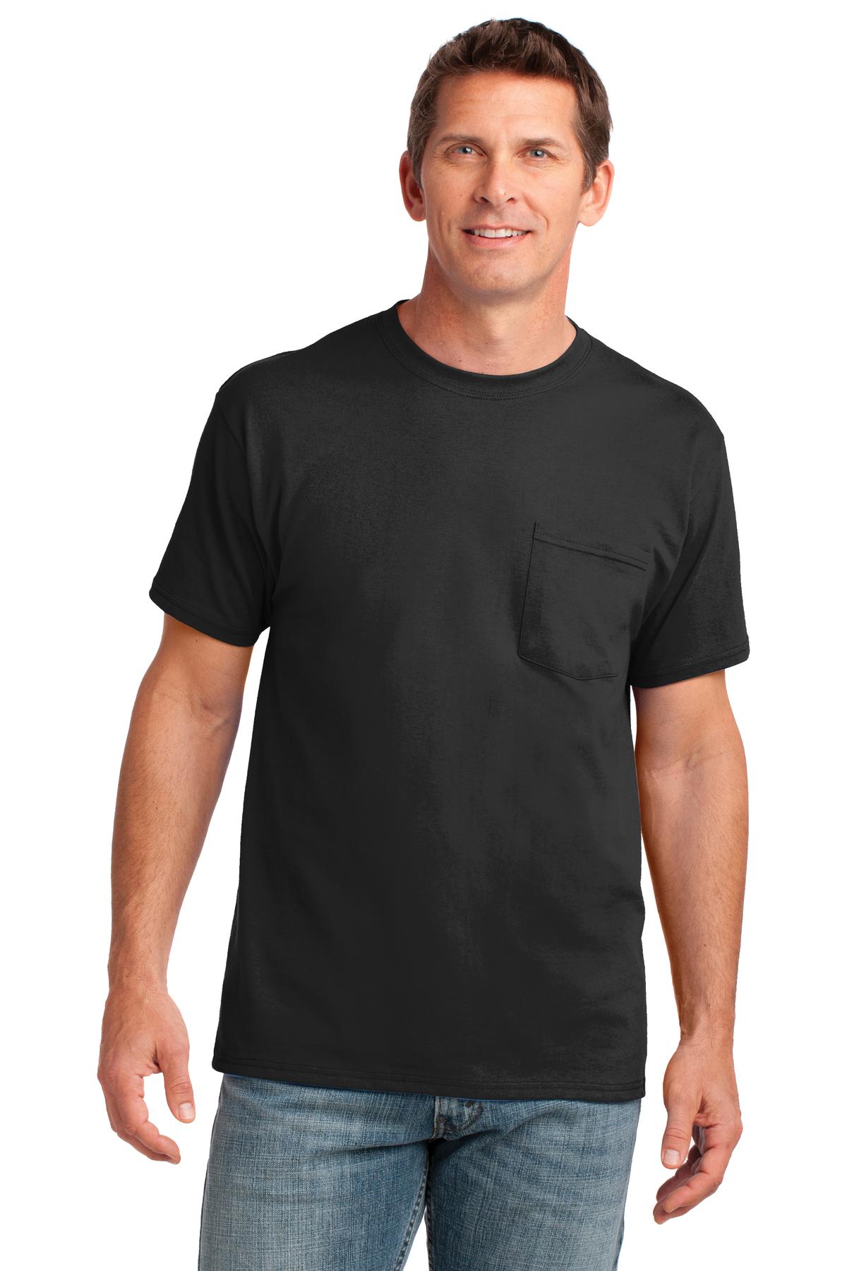 Port & Coâ„¢ Core Cotton Pocket Tee. PC54P