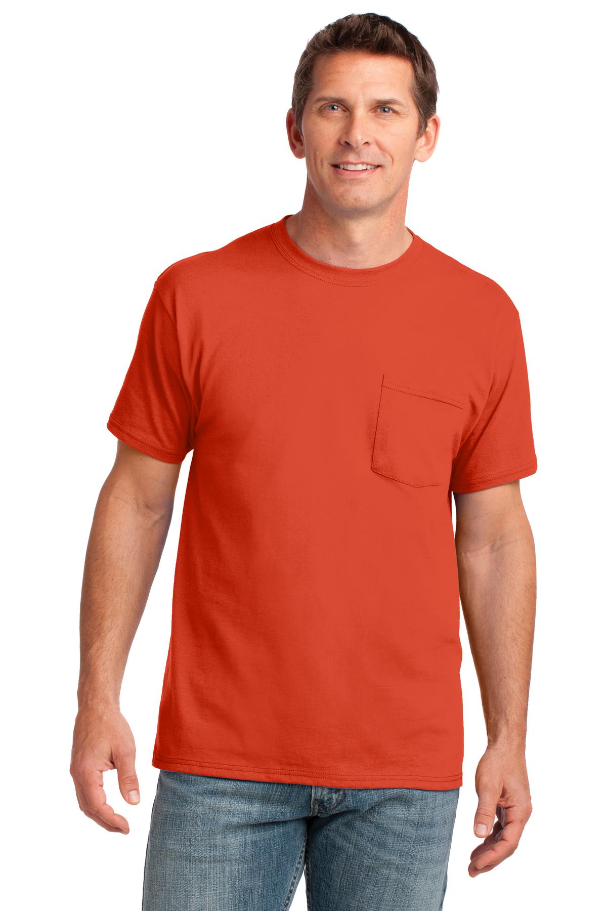 Port & Coâ„¢ Core Cotton Pocket Tee. PC54P