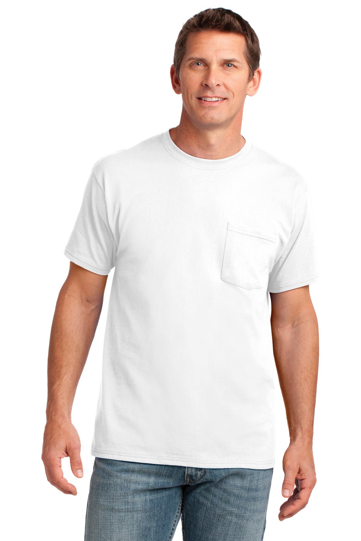 Port & Coâ„¢ Core Cotton Pocket Tee. PC54P