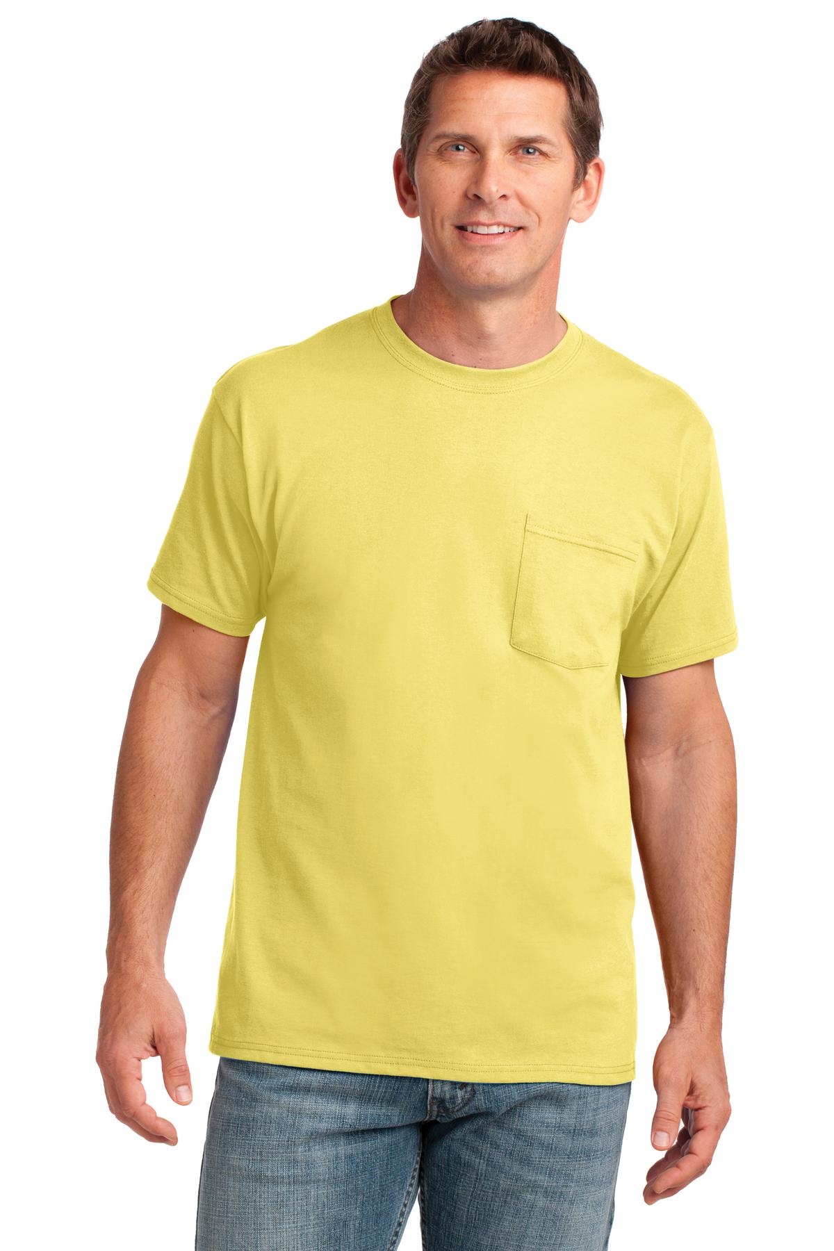 Port & Coâ„¢ Core Cotton Pocket Tee. PC54P