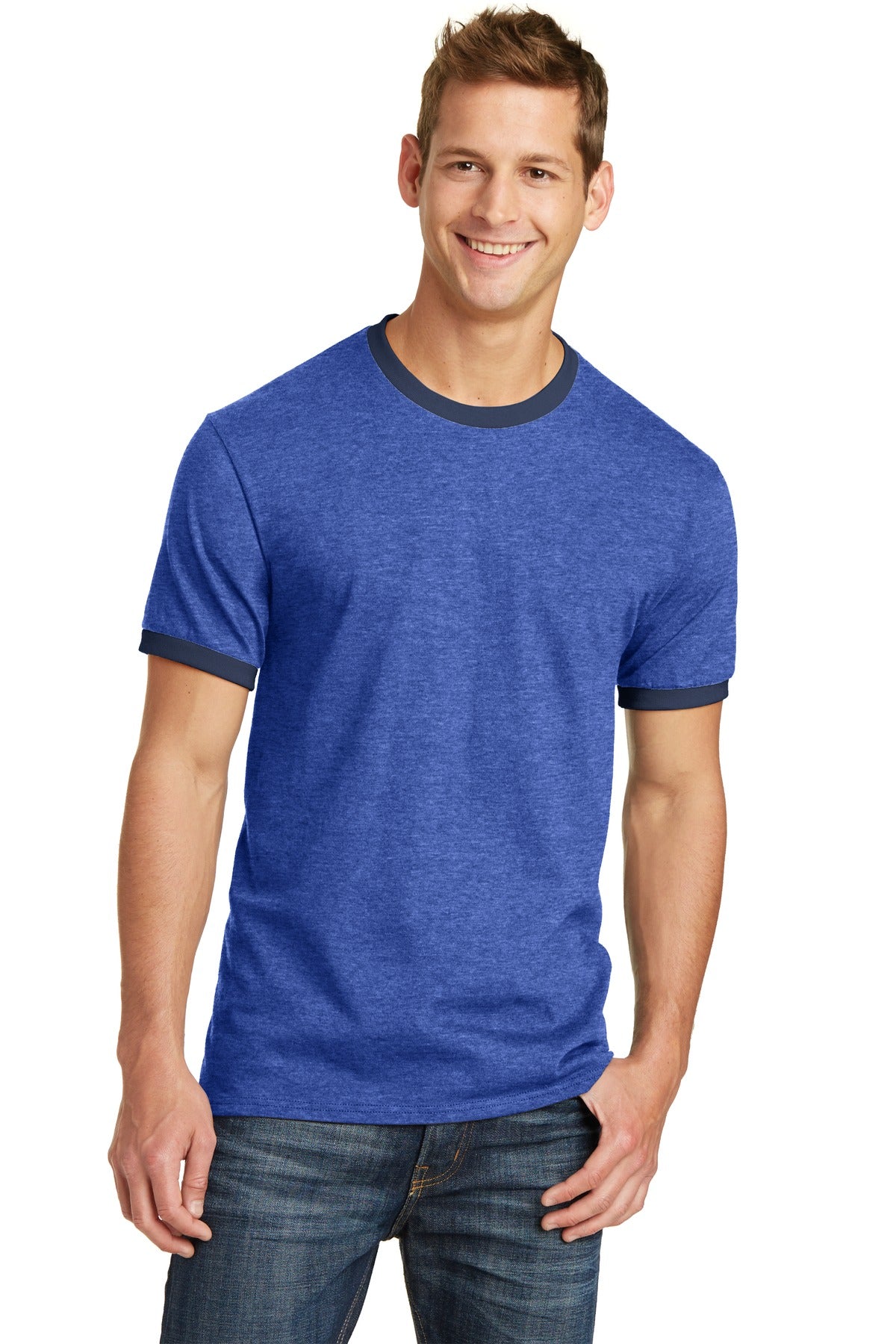 Port & Coâ„¢ Core Cotton Ringer Tee. PC54R