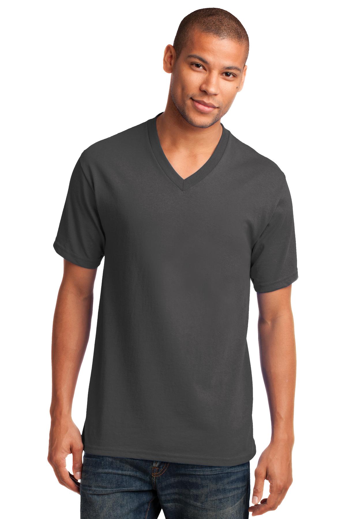 Port & Coâ„¢ Core Cotton V-Neck Tee. PC54V