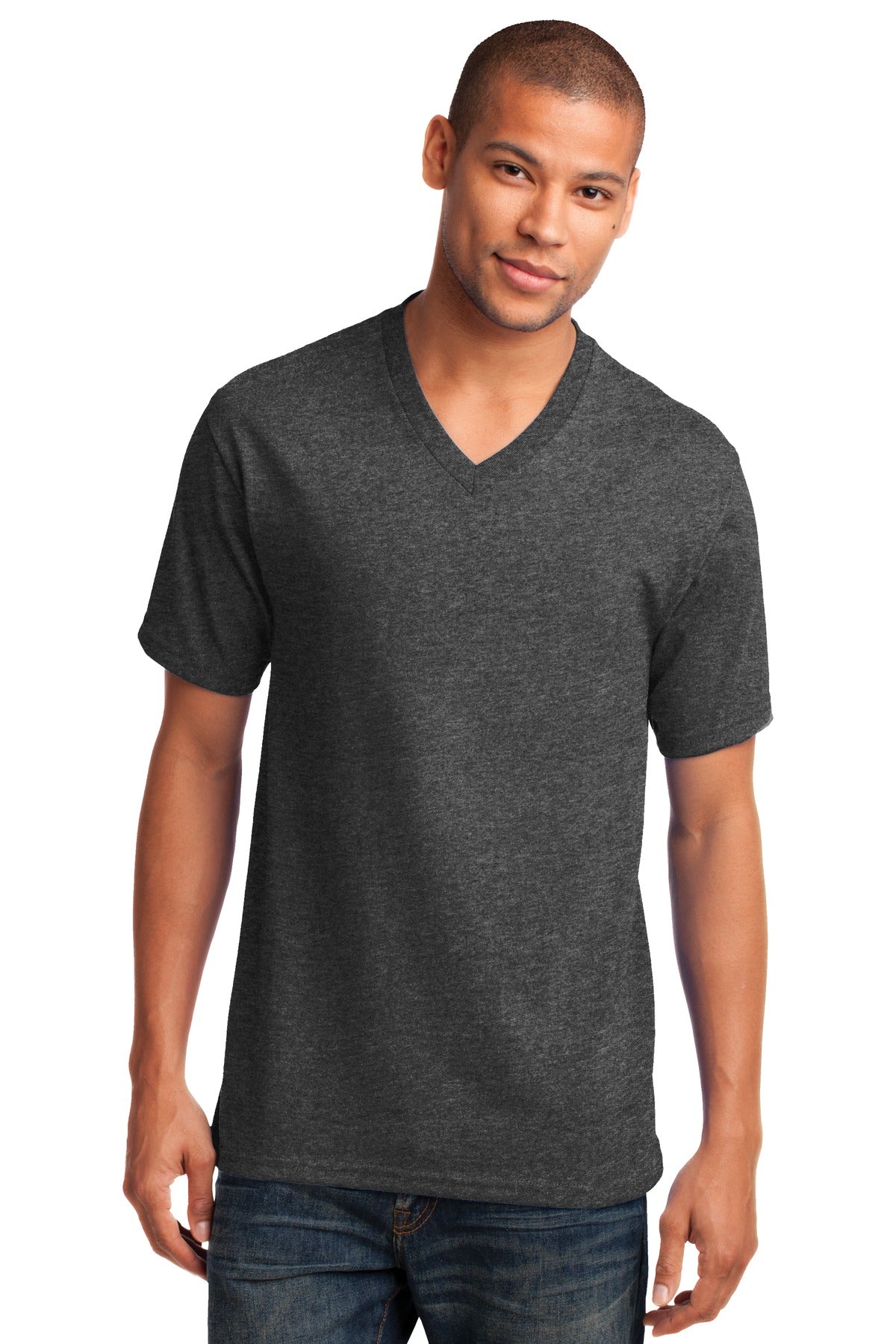 Port & Coâ„¢ Core Cotton V-Neck Tee. PC54V