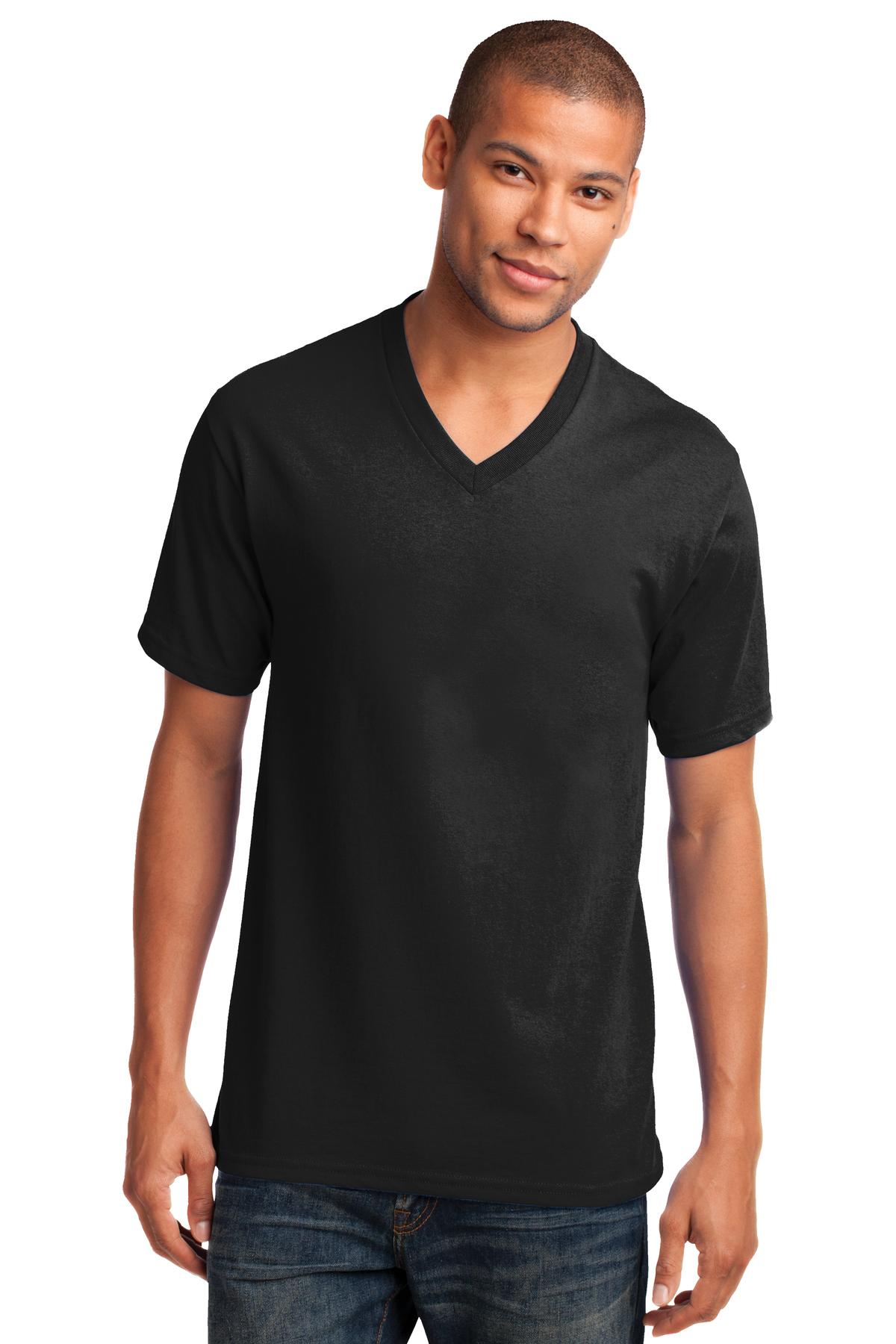Port & Coâ„¢ Core Cotton V-Neck Tee. PC54V