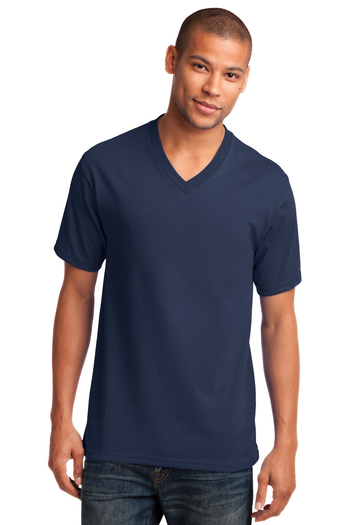Port & Coâ„¢ Core Cotton V-Neck Tee. PC54V