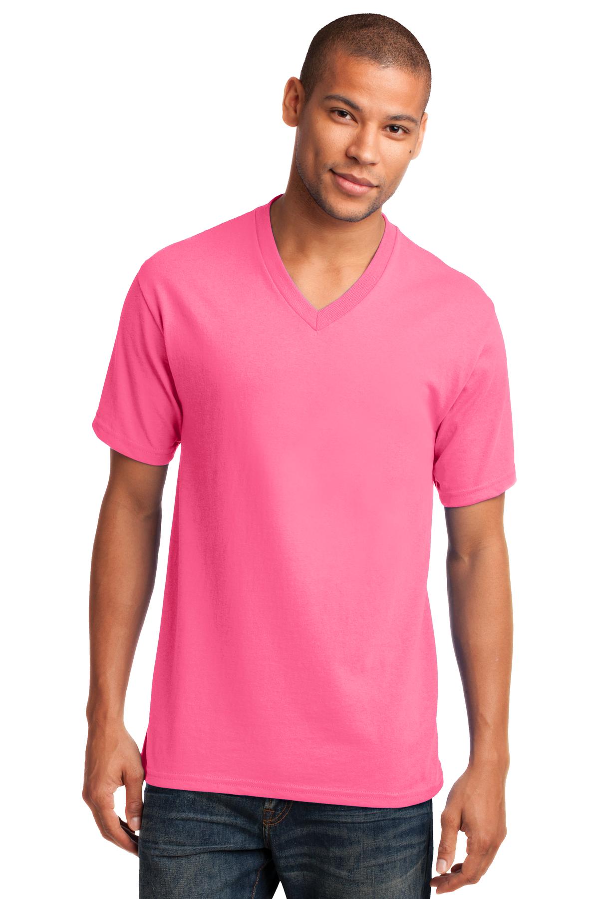 Port & Coâ„¢ Core Cotton V-Neck Tee. PC54V