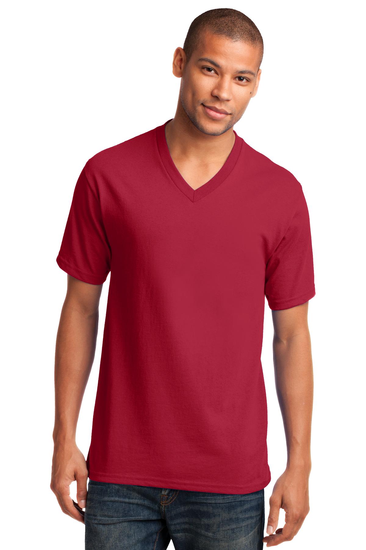 Port & Coâ„¢ Core Cotton V-Neck Tee. PC54V