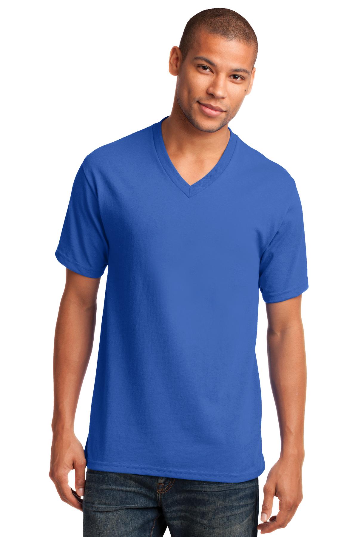 Port & Coâ„¢ Core Cotton V-Neck Tee. PC54V