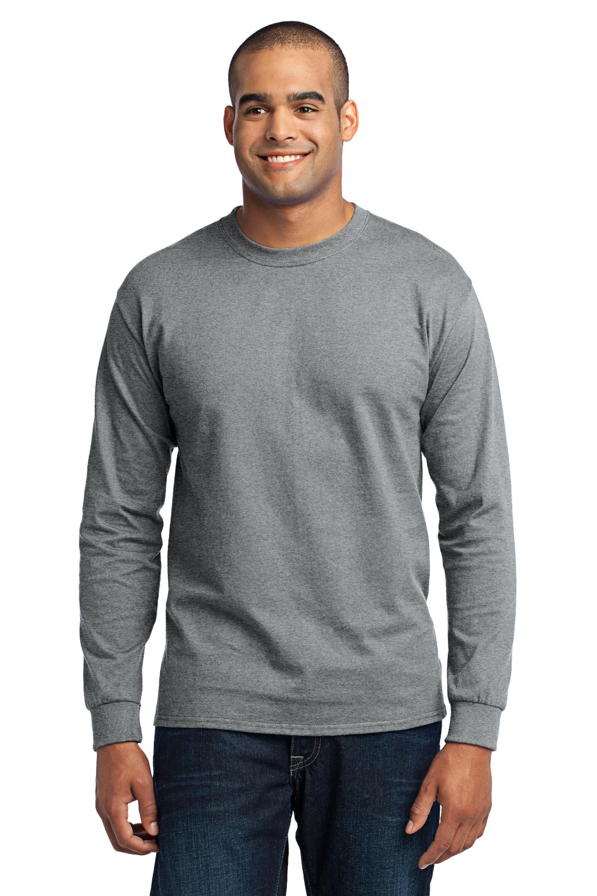 Port & Coâ„¢ Tall Long Sleeve Core Blend Tee. PC55LST