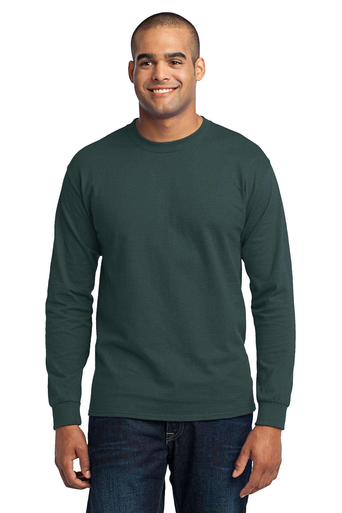 Port & Coâ„¢ Tall Long Sleeve Core Blend Tee. PC55LST