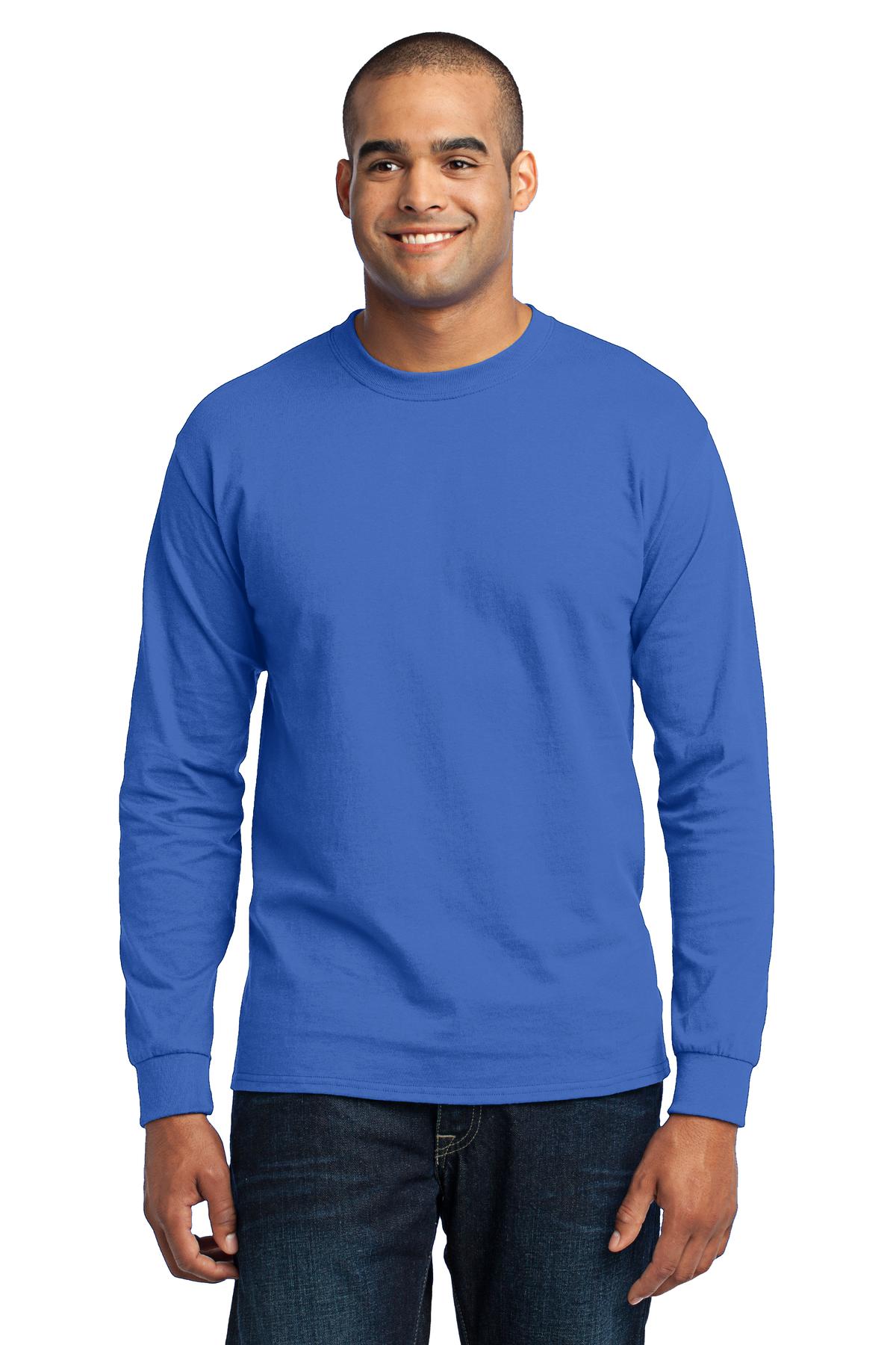 Port & Coâ„¢ Tall Long Sleeve Core Blend Tee. PC55LST