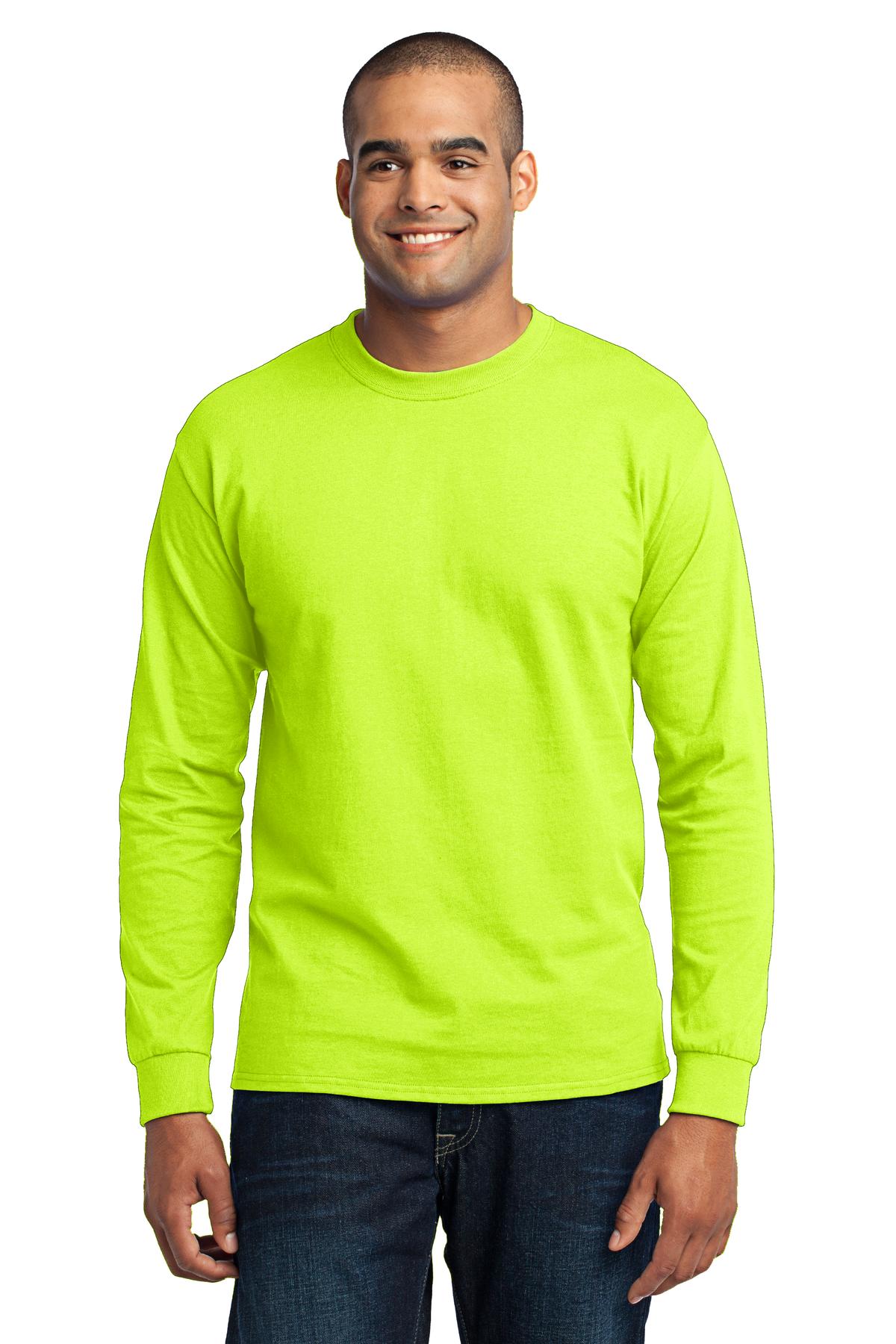 Port & Coâ„¢ Tall Long Sleeve Core Blend Tee. PC55LST