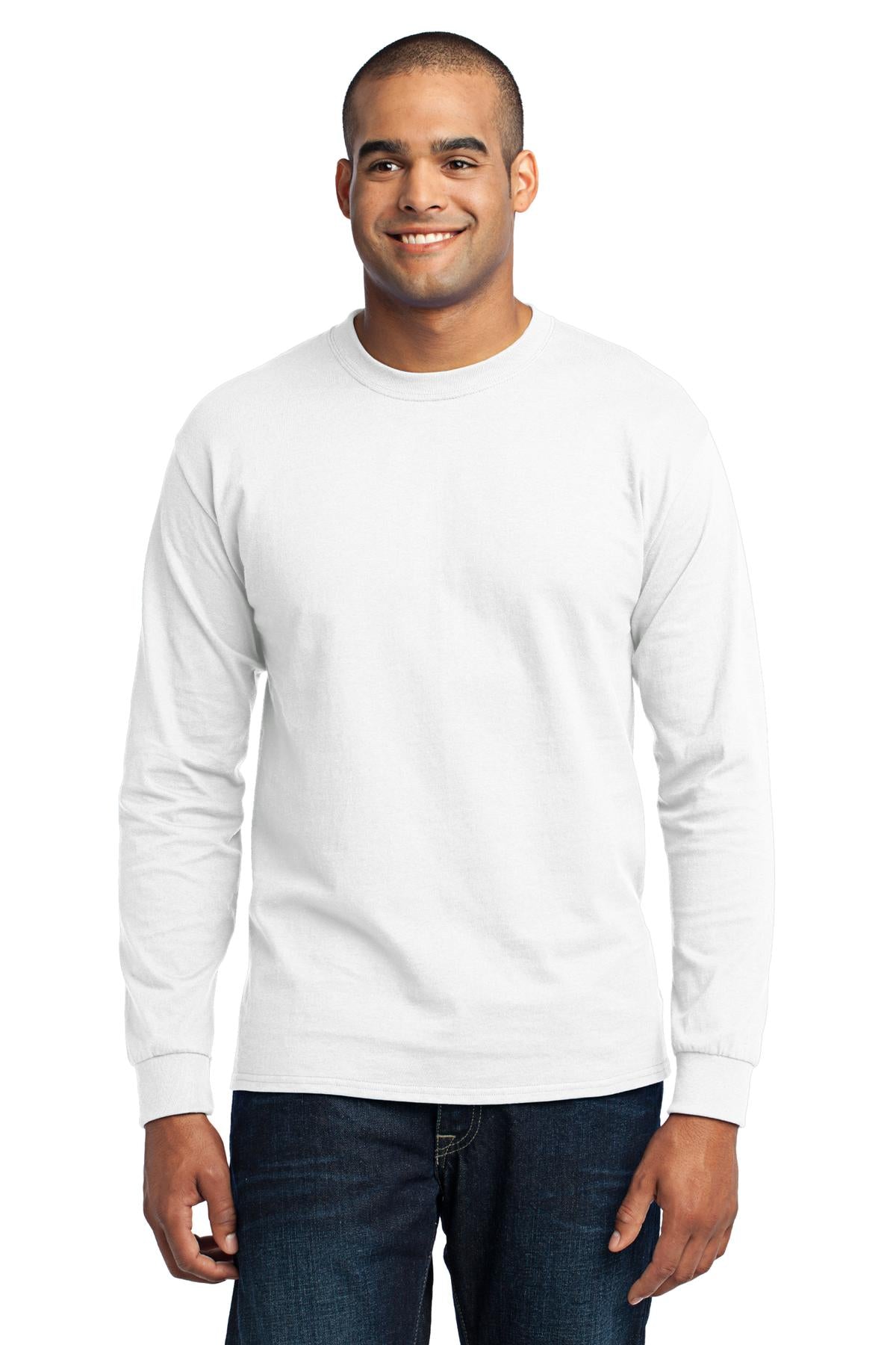 Port & Coâ„¢ Tall Long Sleeve Core Blend Tee. PC55LST