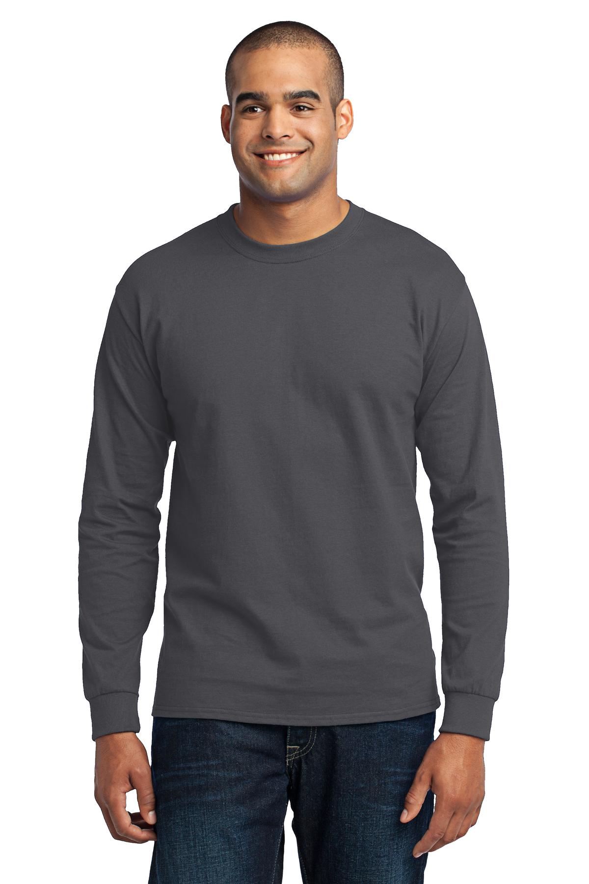 Port & Coâ„¢ Tall Long Sleeve Core Blend Tee. PC55LST