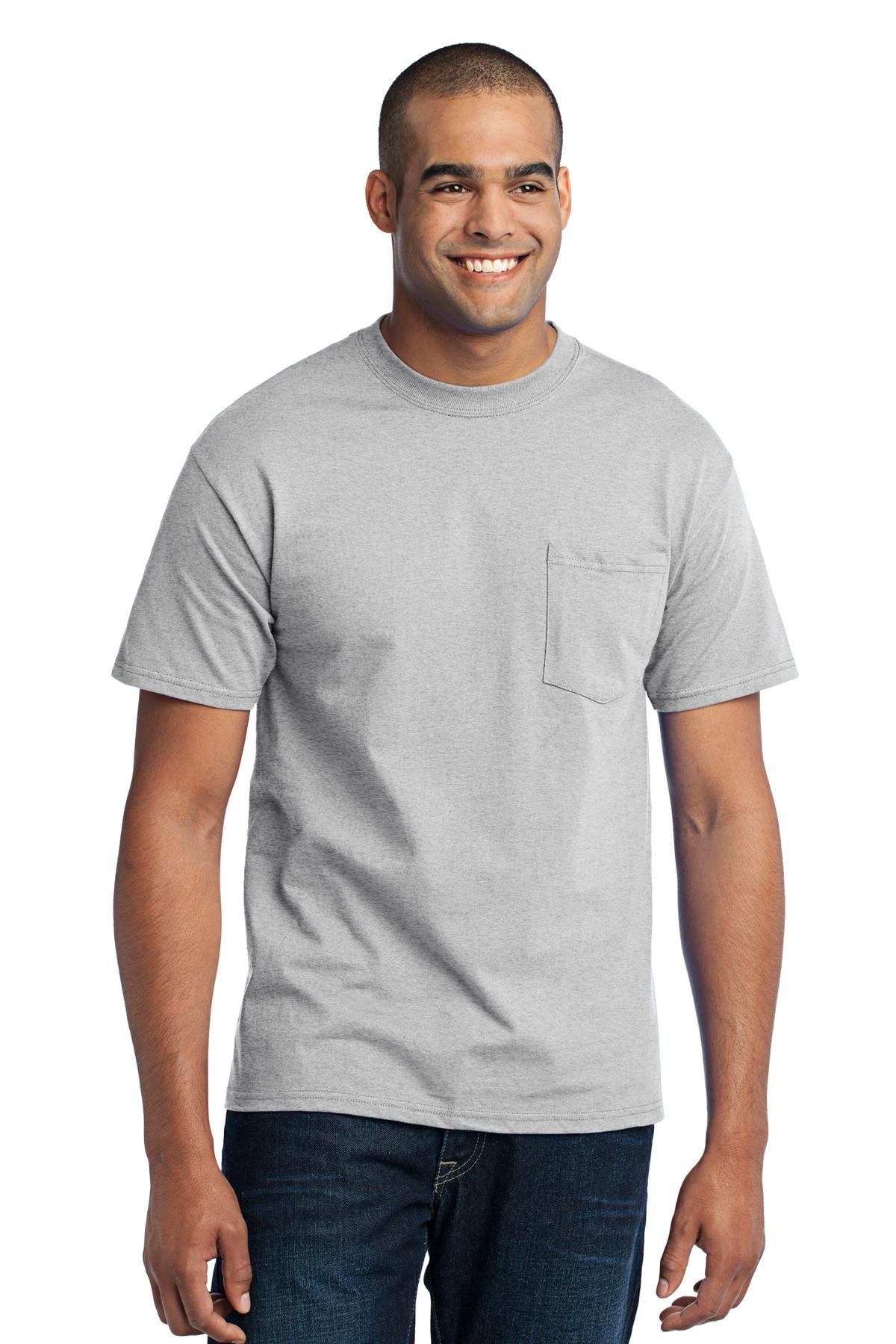 Port & Coâ„¢ Tall Core Blend Pocket Tee. PC55PT