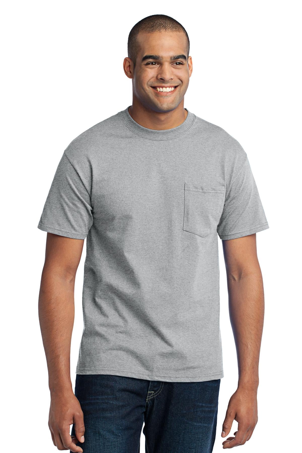 Port & Coâ„¢ Tall Core Blend Pocket Tee. PC55PT