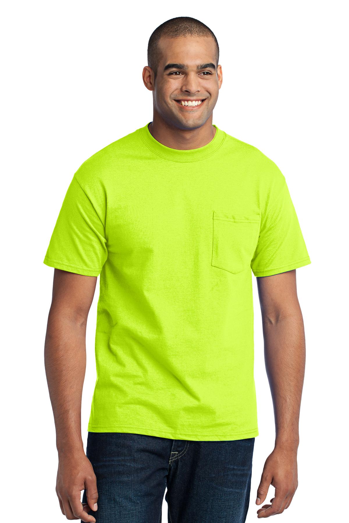Port & Coâ„¢ Tall Core Blend Pocket Tee. PC55PT
