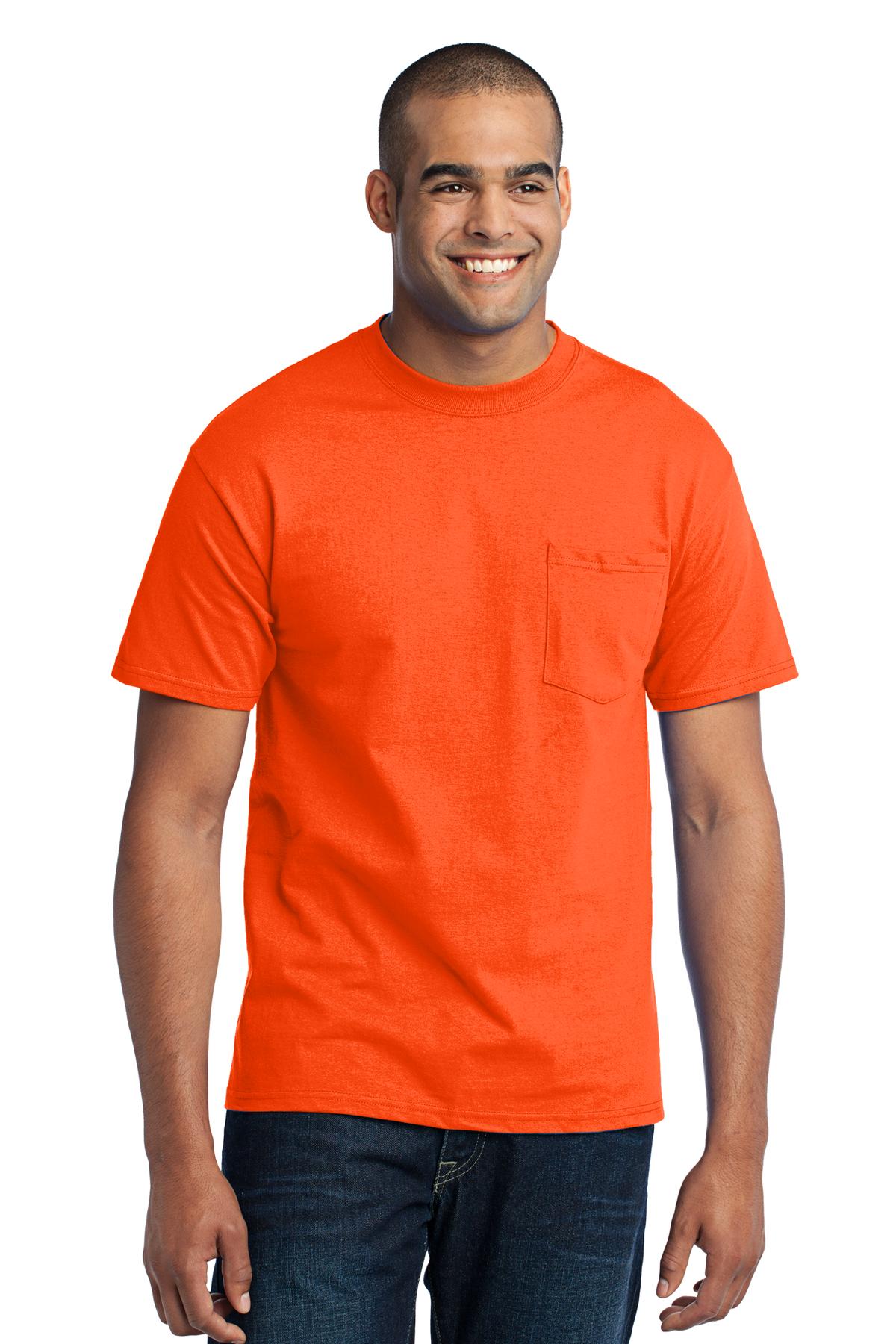Port & Coâ„¢ Tall Core Blend Pocket Tee. PC55PT