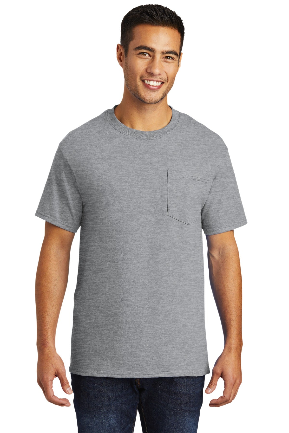 Port & Coâ„¢ Tall Essential Pocket Tee. PC61PT